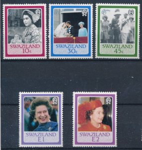 [BIN1711] Swaziland 1986 The Queen good set of stamps very fine MNH