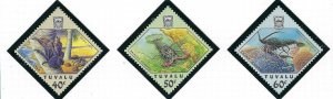 Tuvalu 451-53 MNH 1987 Crayfish and Crabs (ak1106)