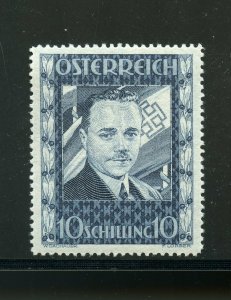 AUSTRIA  DOLFUSS  SCOTT# 380 PRISTINE MINT NEVER HINGED -SCOTT $1050.00