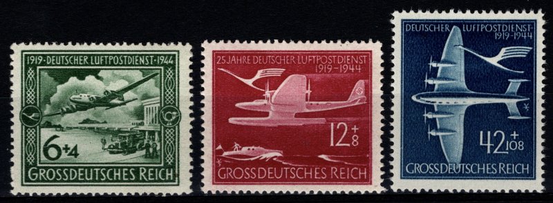 Germany 1944 25th Anniv. of Air Mail Services, Set [Unused]