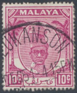 Perak  Malaya  SC#  111 Used  see details & scans