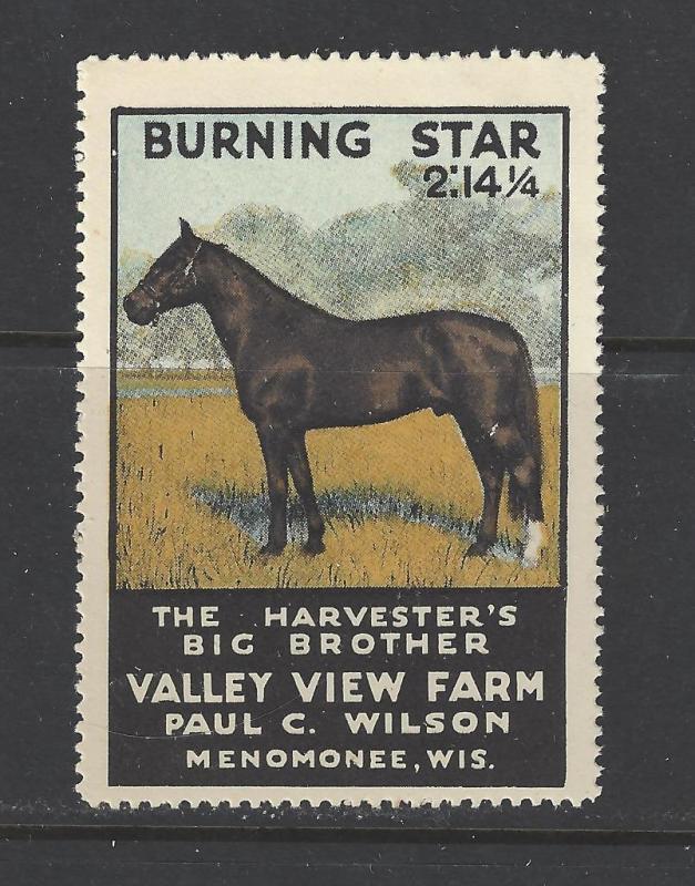 Vintage Valley View Farm, Menomonee, WI - Promotional Poster Stamp (AW12)