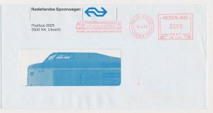 Illustrated meter cover Netherlands 1992 - Hasler 4151 NS - Dutch Railways - The