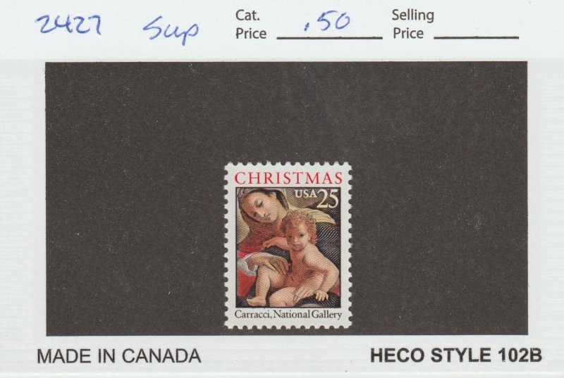 Scott# 2427 1989 25c Christmas Issue SUP MNH