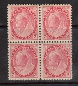 Canada #77 XF/NH Die 1 Block