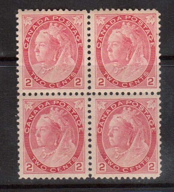 Canada #77 XF/NH Die 1 Block