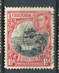 GRENADA; 1938 early GVI pictorial issue used Shade 1.5d. value