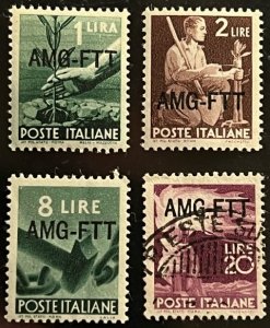 Italy Trieste Scott# 58,59,63 Unused VF NH 66 VF Used Cat $45.00