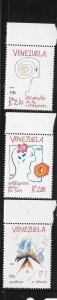 Venezuela 1984 Intelligentsia for peace Dove Sc 1324-6 MNH A1327