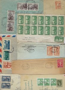 BULGARIA 1920 50 COLLECTION OF 14 COVERS & CARDS W/ VARIOUS FRANKINGS SEE SCANS