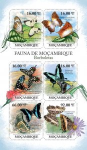 [850 20]- YEAR 2011 - MOZAMBIQUE - BUTTERFLIES      6V   complet set  MNH/**