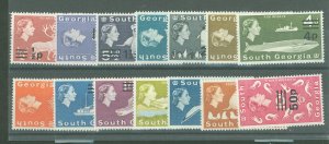 South Georgia #17-30 Mint (NH) Single (Complete Set)