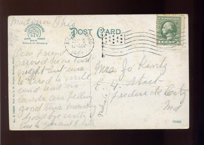 Scott #536 Washington Perf 12.5 Used Stamp on Nice Post Card (Stock #536-pc2)