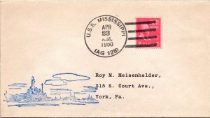 4.23.1950 - USS Mississippi - F39266