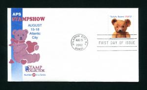 Sc. 3653-56 Teddy Bears FDC - Stamp Collector