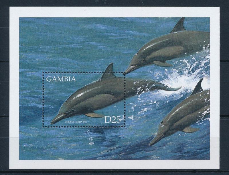 [32220] Gambia 1999 Marine Life Dolphins MNH Sheet