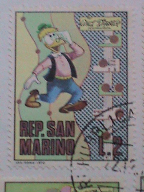 ​SANMARINO-1970 SC# 736-40 FDC-WALT DISNEY CARTOON S-MINT FDC VERY FINE.