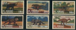 Saint Vincent 2001, Preh. animals 6v, MNH