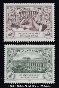 United Nations Geneva Scott 270-271 Mint never hinged.