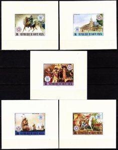 UPPER VOLTA 1976 History: US Independence - 200. #3 Stamp Expo. Luxe Blocks, MNH