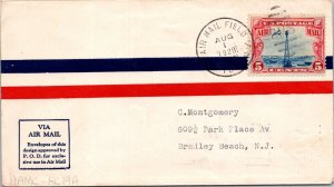 FFC1928 - Airmail - New York, Ny AMF to to New York Ny - F55558