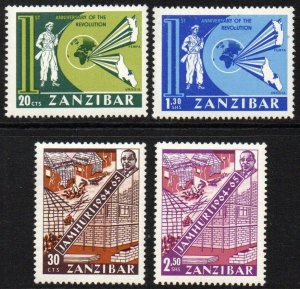 Zanzibar Sc #319-322 MNH