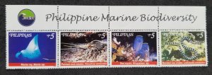 Philippines Marine Life Biodiversity 1999 Fish Sea Snake Coral (stamp title) MNH