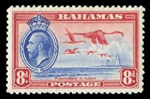 Bahamas #96 (SG 145) Cat£9, 1935 8p carmine and ultramarine, hinged