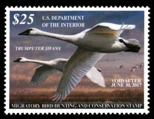 RW83  LICK & STICK SINGLES Federal Duck Stamp of 2016 - OGNH - VF  (ESP#STOCK) 