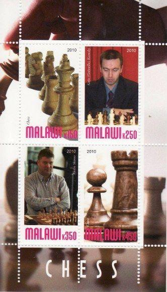 Chess -  Sheet of 4  - 13K-073