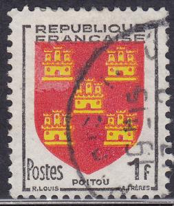 France 697 Arms of Poitou 1953