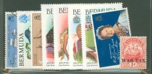 Bermuda #339/MR1 Unused Single (Complete Set)