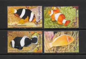 FISH - THAILAND #2237-40  MNH