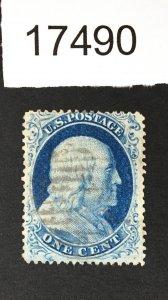 MOMEN: US STAMPS # 23 SOUND USED $575 LOT #17490