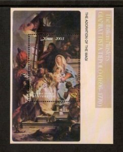 Micronesia 2003 - Christmas Madonna Art - Souvenir Stamp Sheet Scott #569 - MNH