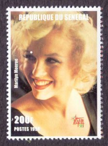 SENEGAL 1998 MARILYN MONROE 1 value Perforated Mint (NH)