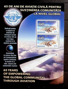 ROMANIA Sc 5163a NH SOUVENIR SHEET OF 2010 - AVIATION