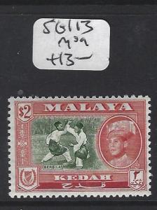 MALAYA KEDAH  (PP2303B) SULTAN SG  113  $2.00    MOG