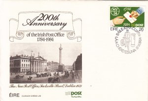 Ireland 1984 FDC Sc #602 26p Irish Post Office 200 Years