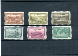 Peace issue #268 - 273 VF MNH Cat $225 Canada mint