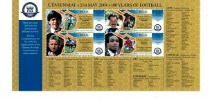 Palau 2004 - FIFA Soccer Centenary - Sheet of 4 Stamps - Scott #799 -  MNH