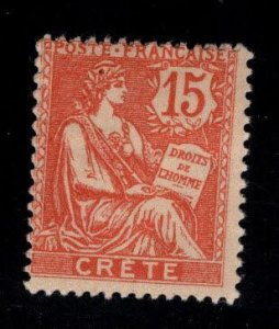 FRANCE Offices in Crete Scott 7 MH*  stamp