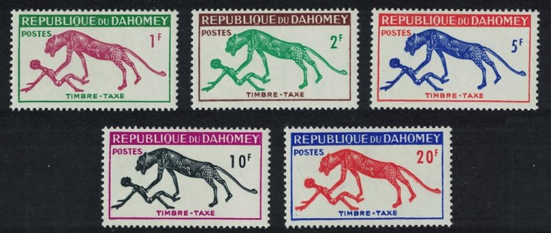 Dahomey Panther Postage Due Stamps 5v SG#D191-D195 SC#146-149