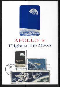 United States 1371 Apollo 8 Card FDC