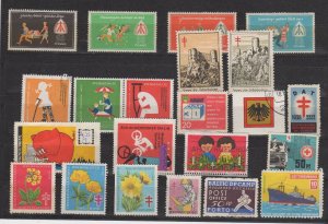 Assortment of 22 Mostly German Charity Stamps