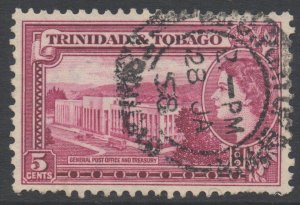 Trinidad Tobago Scott 76 - SG271, 1953 Elizabeth II 5c used