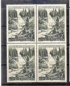 AUSTRIA  862 MNH 1970 KRIMMI WATRTFALLS BLOCK