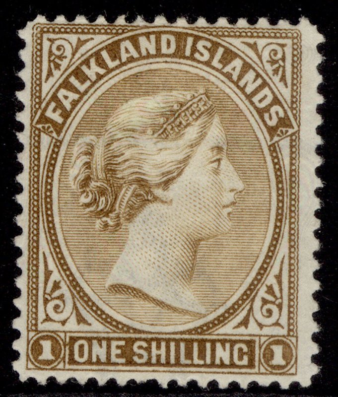 FALKLAND ISLANDS QV SG37, 1s grey-brown, M MINT. Cat £80.