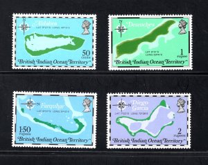 British Indian Ocean Territory, Scott 82-85  VF,  MNH, CV $5.00 .... 0870038