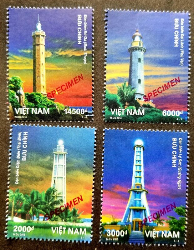 *FREE SHIP Vietnam Lighthouses 2013 Palm Tree Sea (stamp) MNH *Specimen